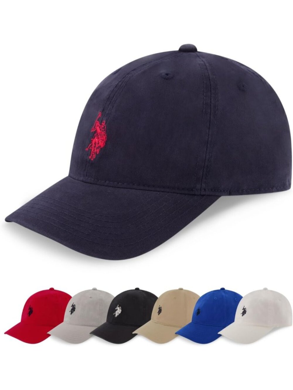 Cotton Adjustable Dad Hat - Stylish Baseball Cap with Small Logo, Perfect for